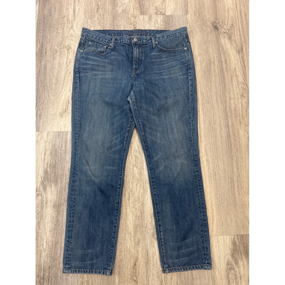 Aritzia Paradise Mine Slim Boyfriend Jeans Medium Wash 100% Cotton Size 32